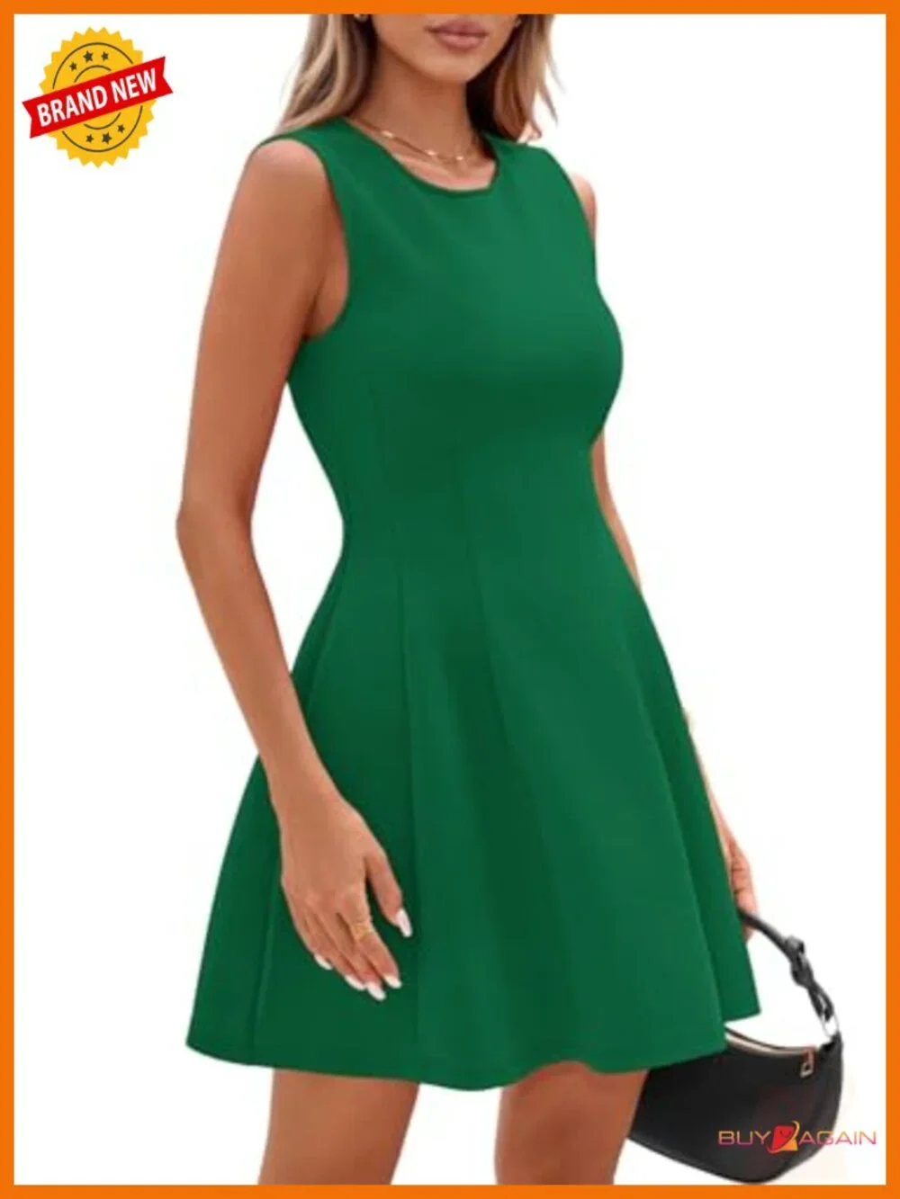 PRETTYGARDEN Women's A-Line Sleeveless Mini Cocktail Dress